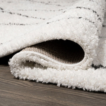 Catala Moroccan Diamond Shag Area Rug